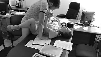 Play Her shirtless bosses fuck this little slut in the living room on a table